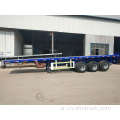 3 Axle Flatbed 40ft Container نصف مقطورة